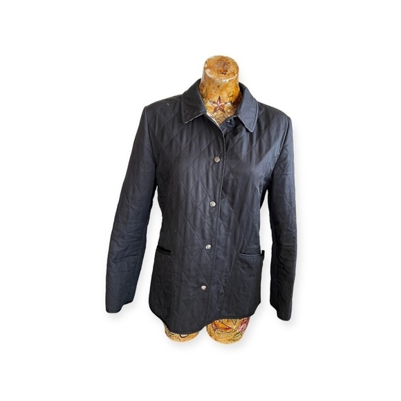 Burberry London Jacket small black quilted